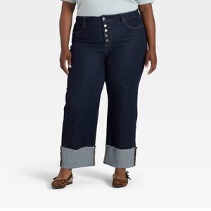 Ava & Viv Dark Blue Flare Jeans